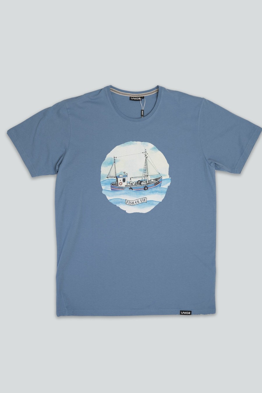 Mand LAKOR T-Shirts | Never Sink 2 T-Shirt Light Blue