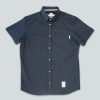 Mand LAKOR Skjorter | Oxford Short Sleeve Blueberry