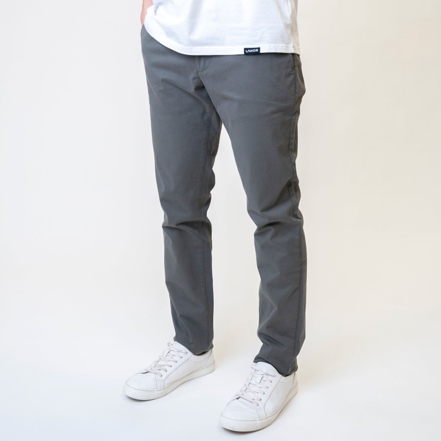 Mand LAKOR Bukser & Shorts | Chino Pants Grey
