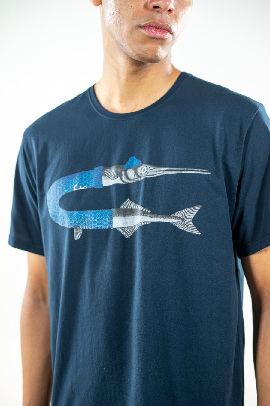 Mand LAKOR T-Shirts | Garfish T-Shirt Navy