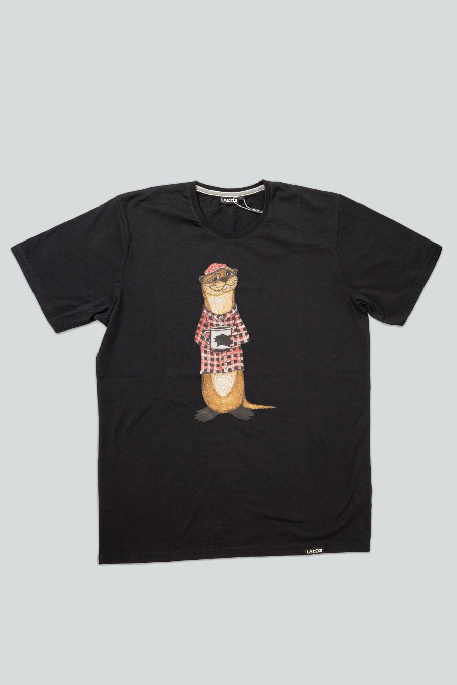 Mand LAKOR T-Shirts | An Otter Coffee T-Shirt Moonless Night
