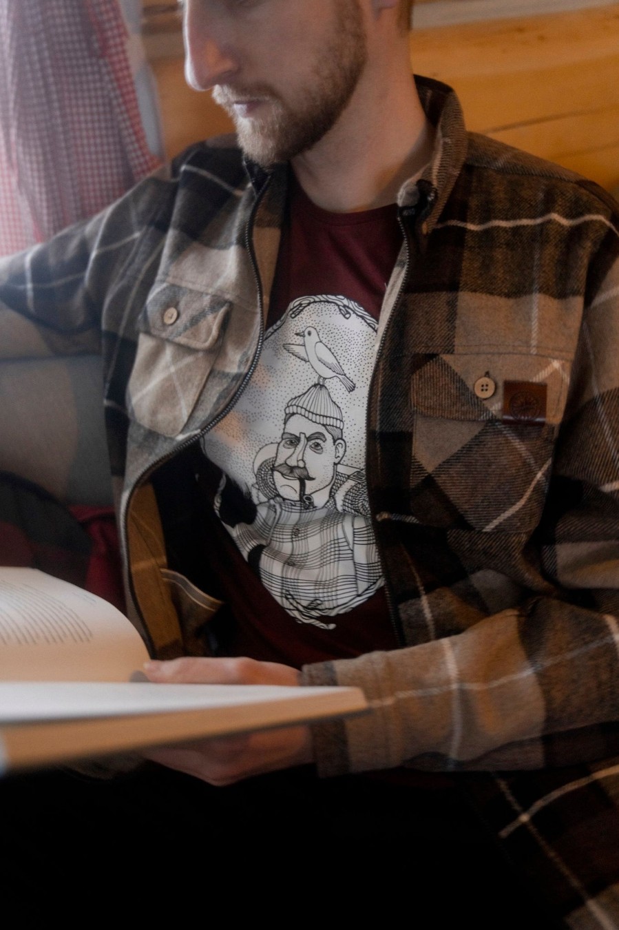 Mand LAKOR Skjorter | Beaver Shirt Jacket Brown