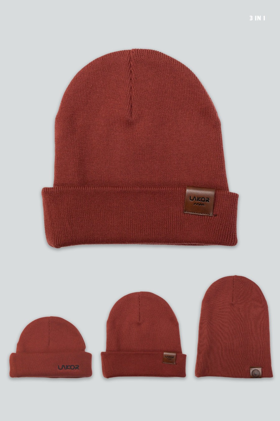 Mand LAKOR Accessories | Boom Beanie Redbrown