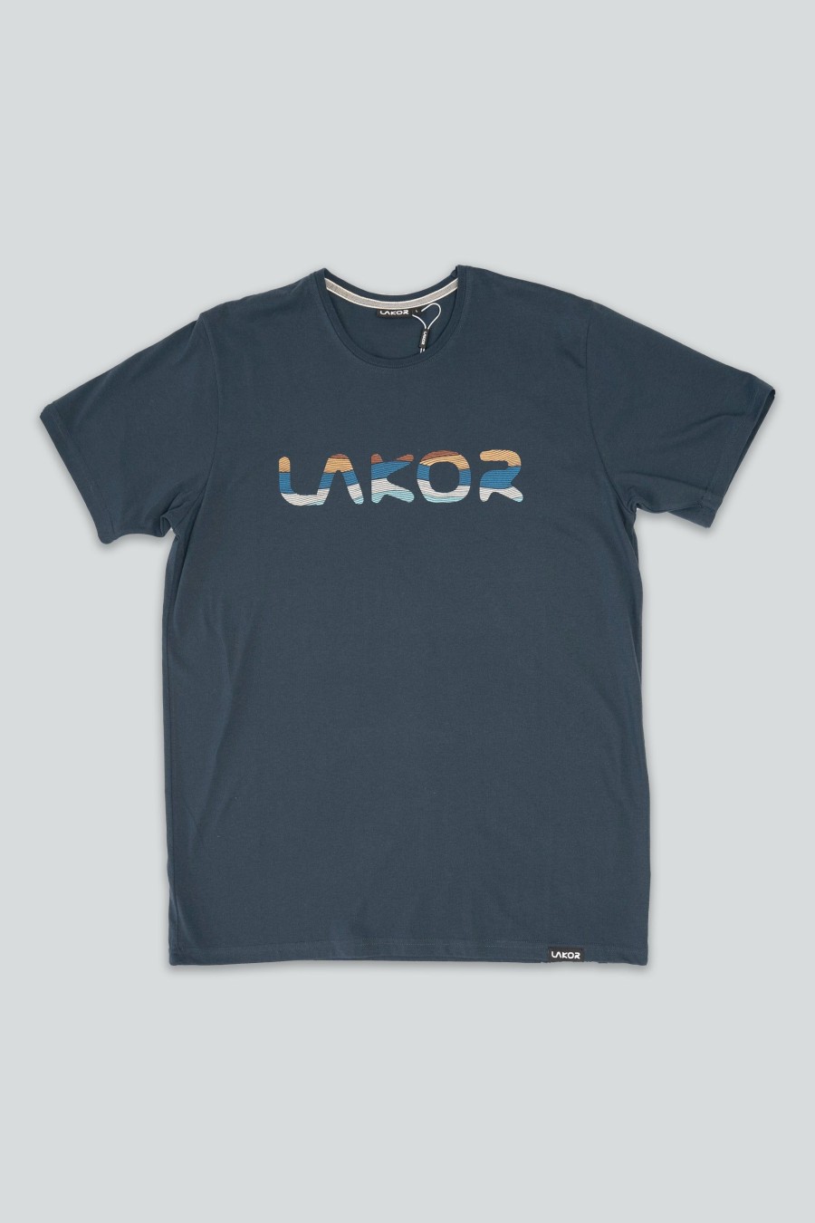 Mand LAKOR T-Shirts | Lakor Dunes T-Shirt Navy