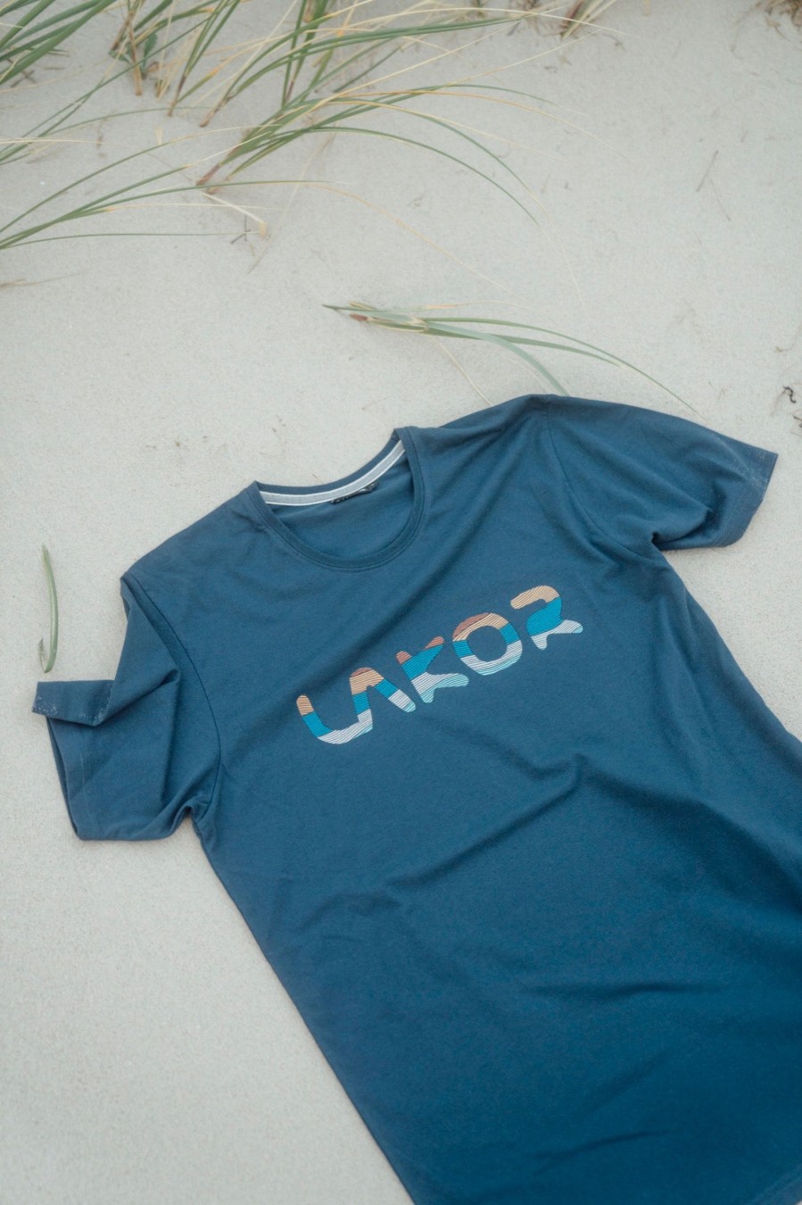 Mand LAKOR T-Shirts | Lakor Dunes T-Shirt Navy