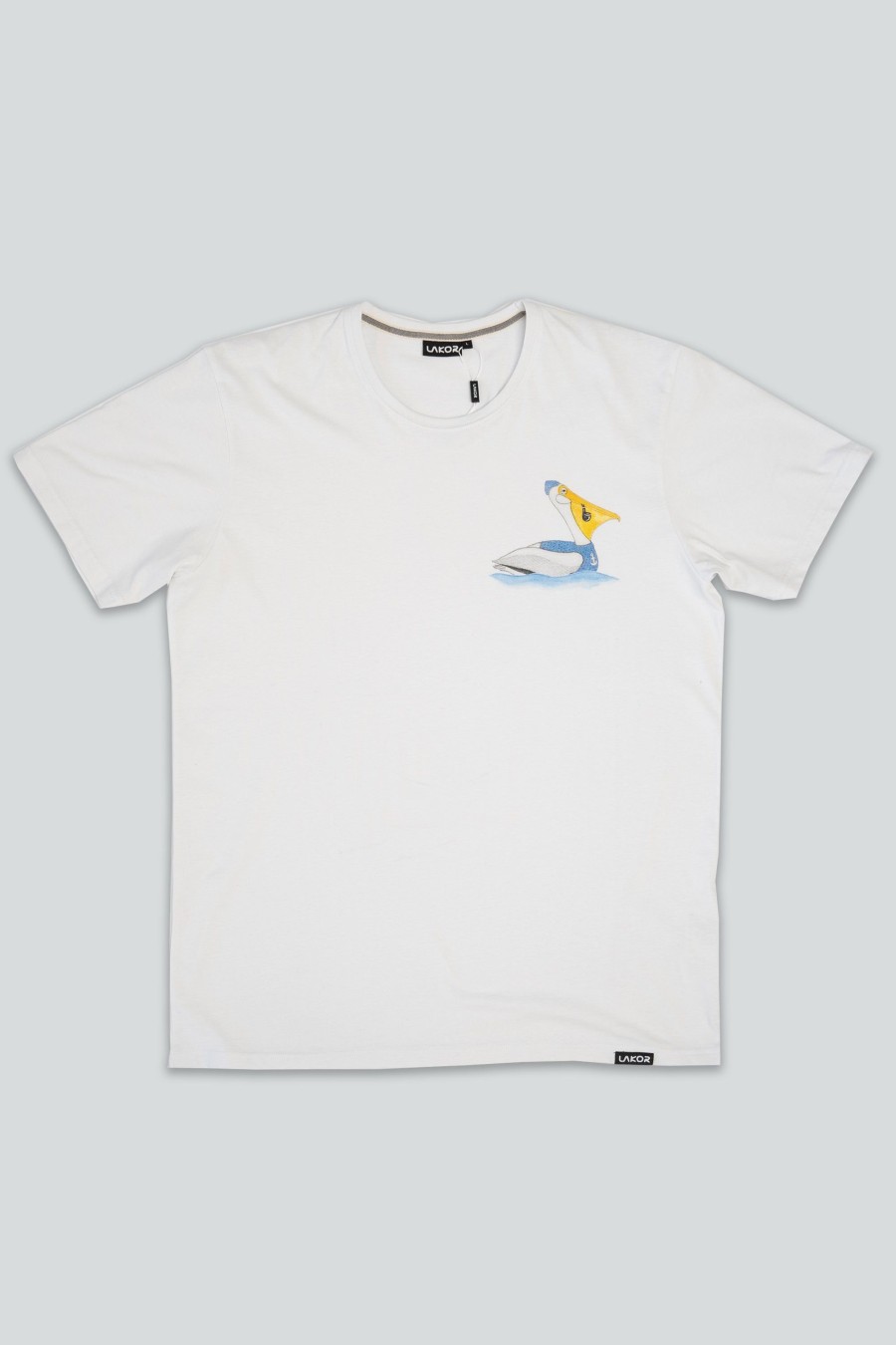 Mand LAKOR T-Shirts | Sailing Pelican T-Shirt White