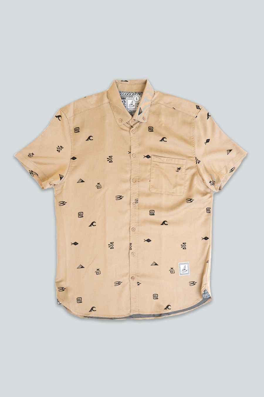 Mand LAKOR Skjorter | Theis Shirt Khaki