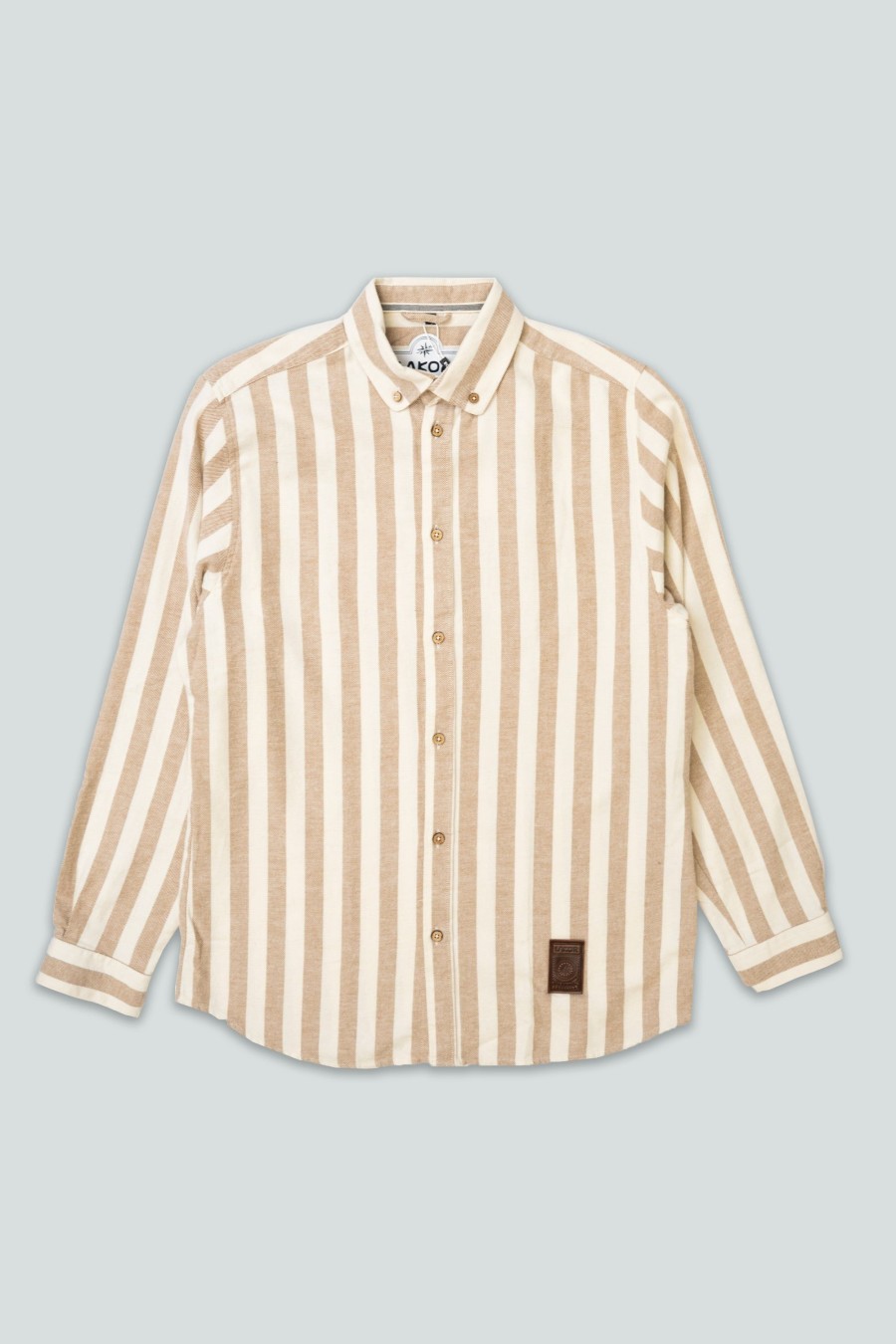 Mand LAKOR Skjorter | Boatswain Shirt Brown