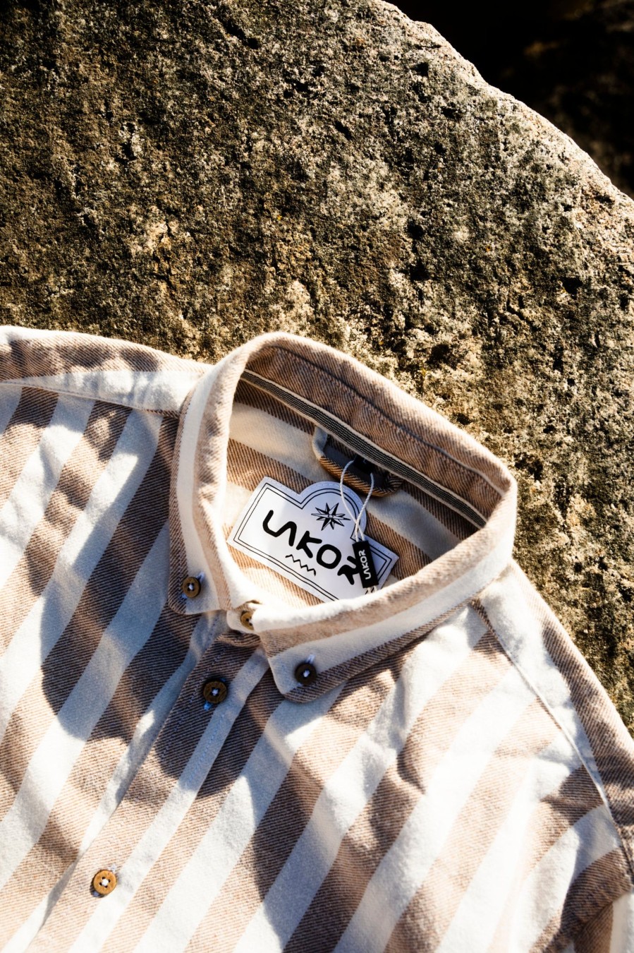 Mand LAKOR Skjorter | Boatswain Shirt Brown