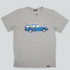Mand LAKOR T-Shirts | Getaway Car T-Shirt Light Grey Melange