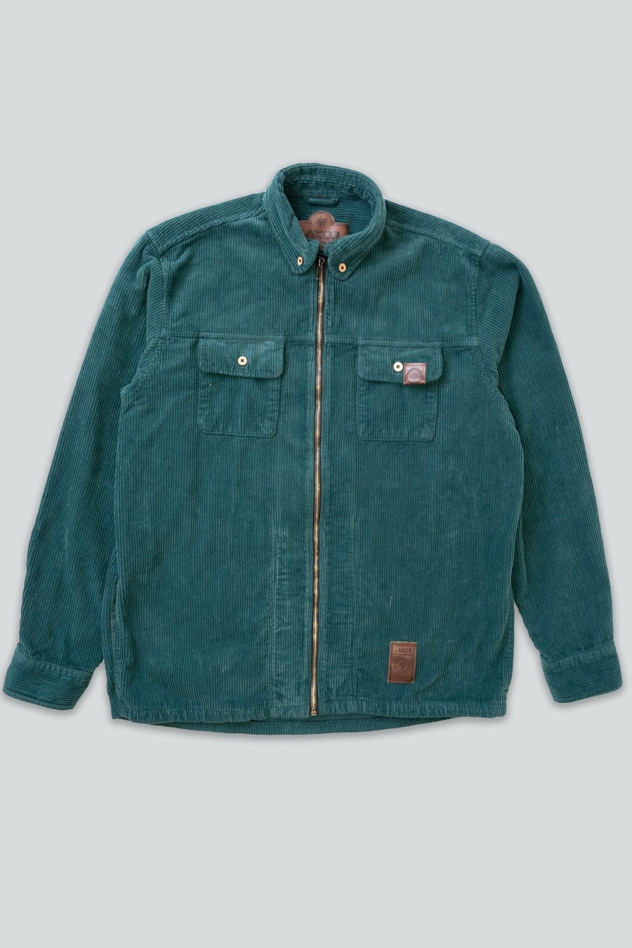 Mand LAKOR Skjorter | Velvet Jacket Dark Green