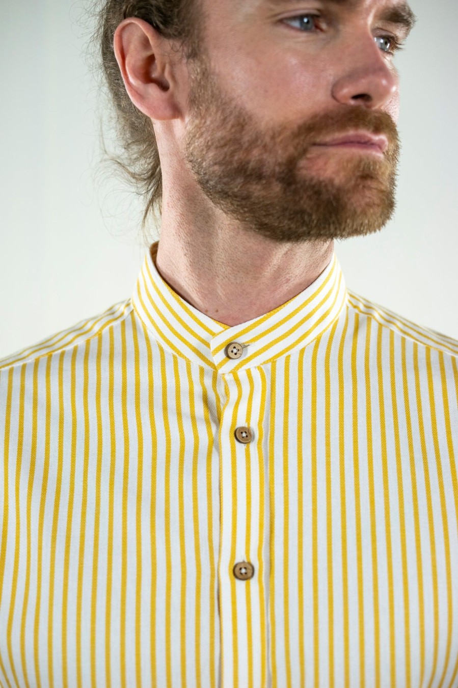 Mand LAKOR Skjorter | Klovedal Shirt Yellow