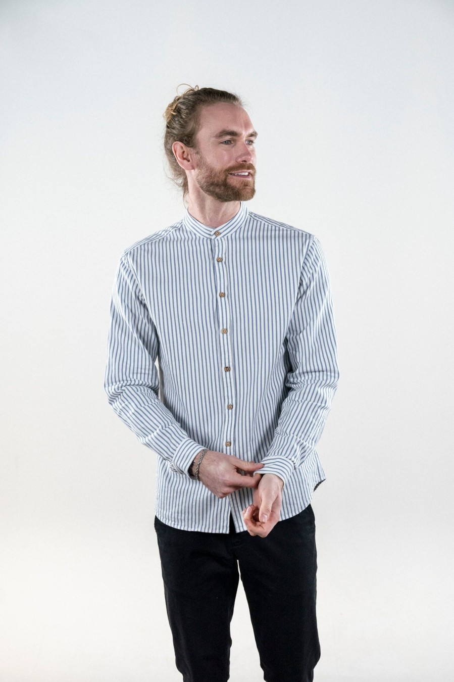 Mand LAKOR Skjorter | Klovedal Shirt Light Blue