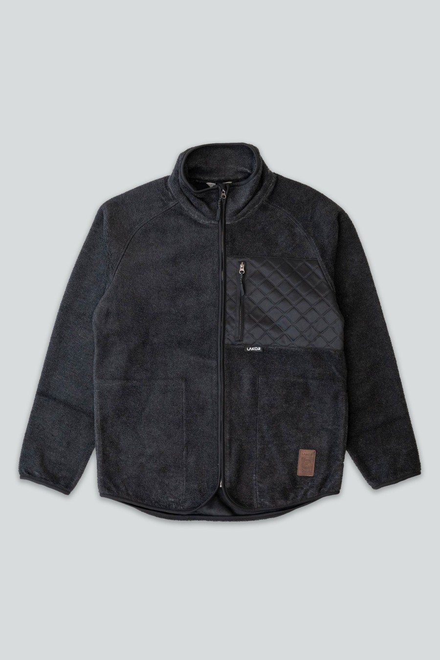 Mand LAKOR Jakker | Bonfire Fleece Dark Grey Melange