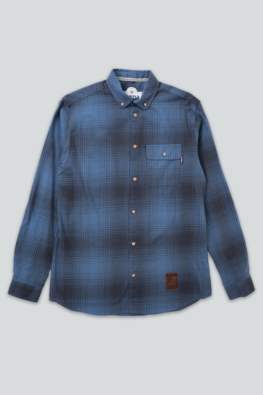 Mand LAKOR Skjorter | Inca Unna Shirt Blue