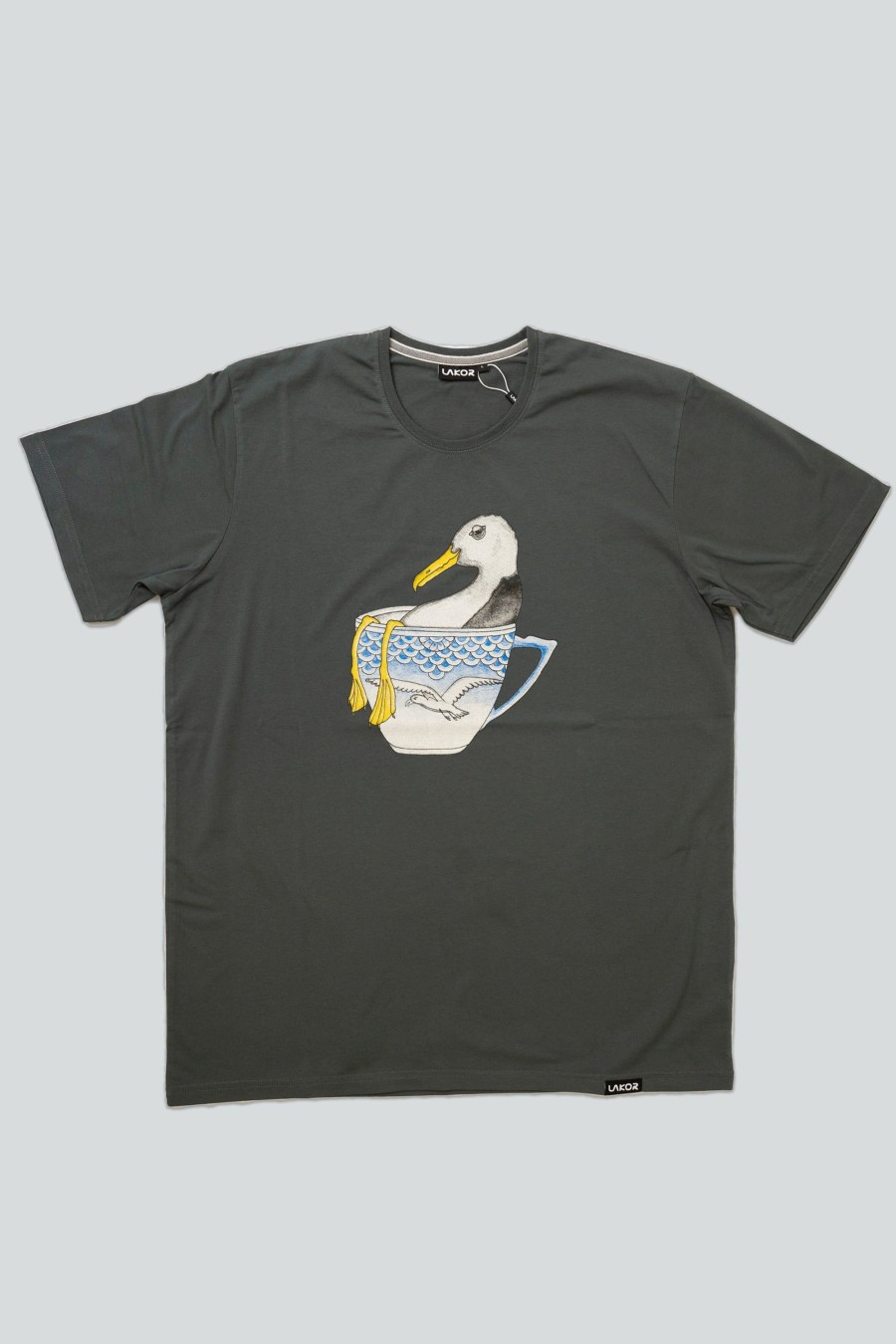 Mand LAKOR T-Shirts | Seagull In A Cup T-Shirt