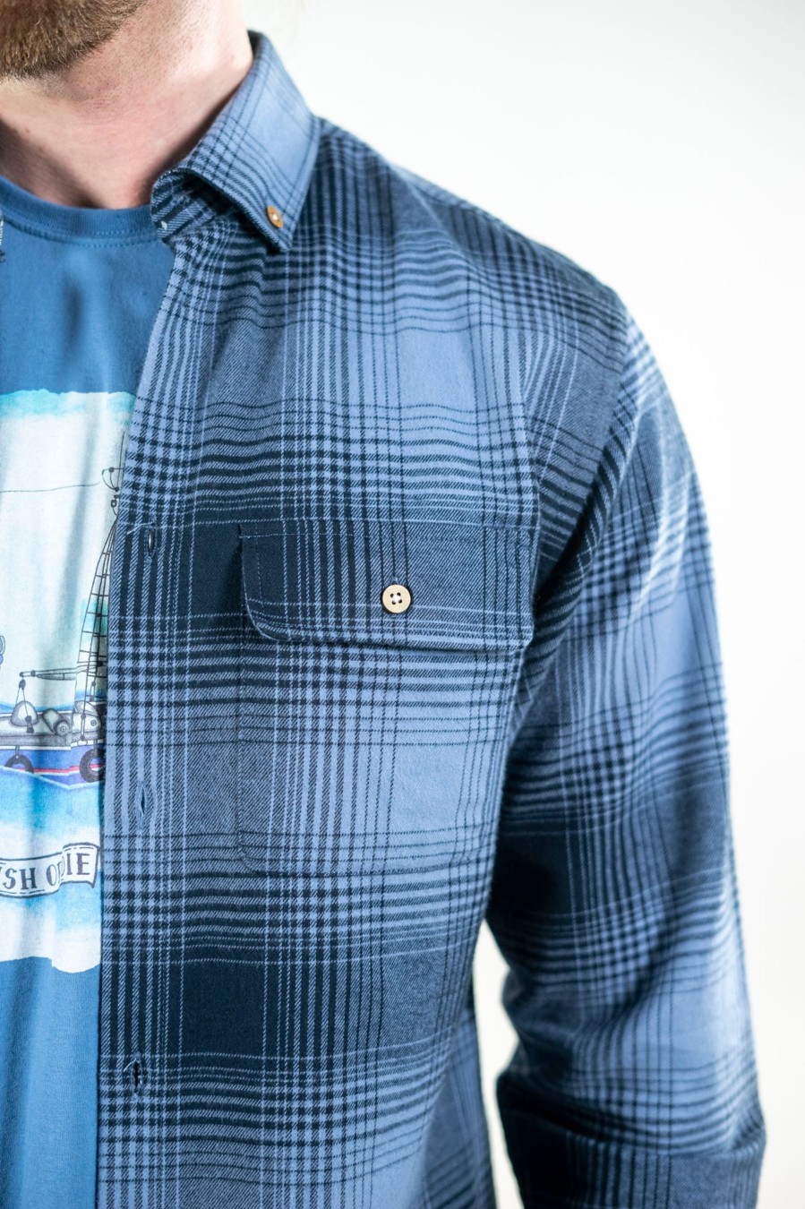 Mand LAKOR Skjorter | Inca Unna Shirt Blue