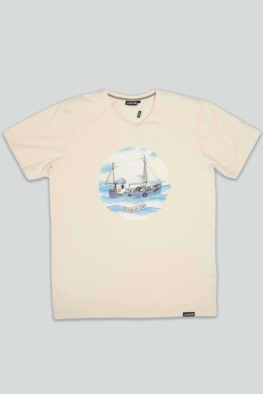 Mand LAKOR T-Shirts | Never Sink 2 T-Shirt Off White