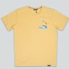 Mand LAKOR T-Shirts | Sailing Pelican T-Shirt Light Yellow