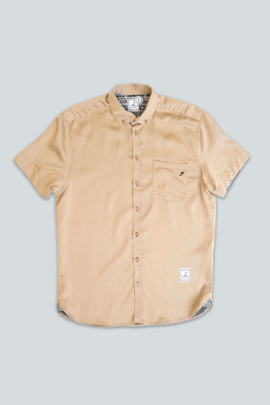 Mand LAKOR Skjorter | Emil Shirt Khaki
