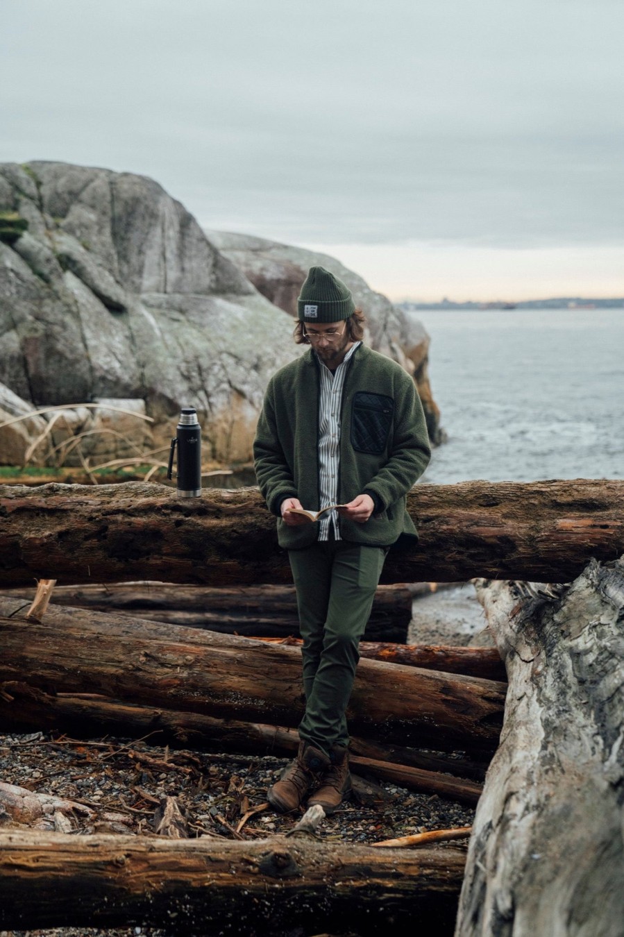 Mand LAKOR Jakker | Reversible Jacket Green