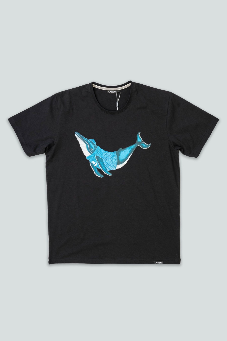 Mand LAKOR T-Shirts | Humpback Whale T-Shirt Black