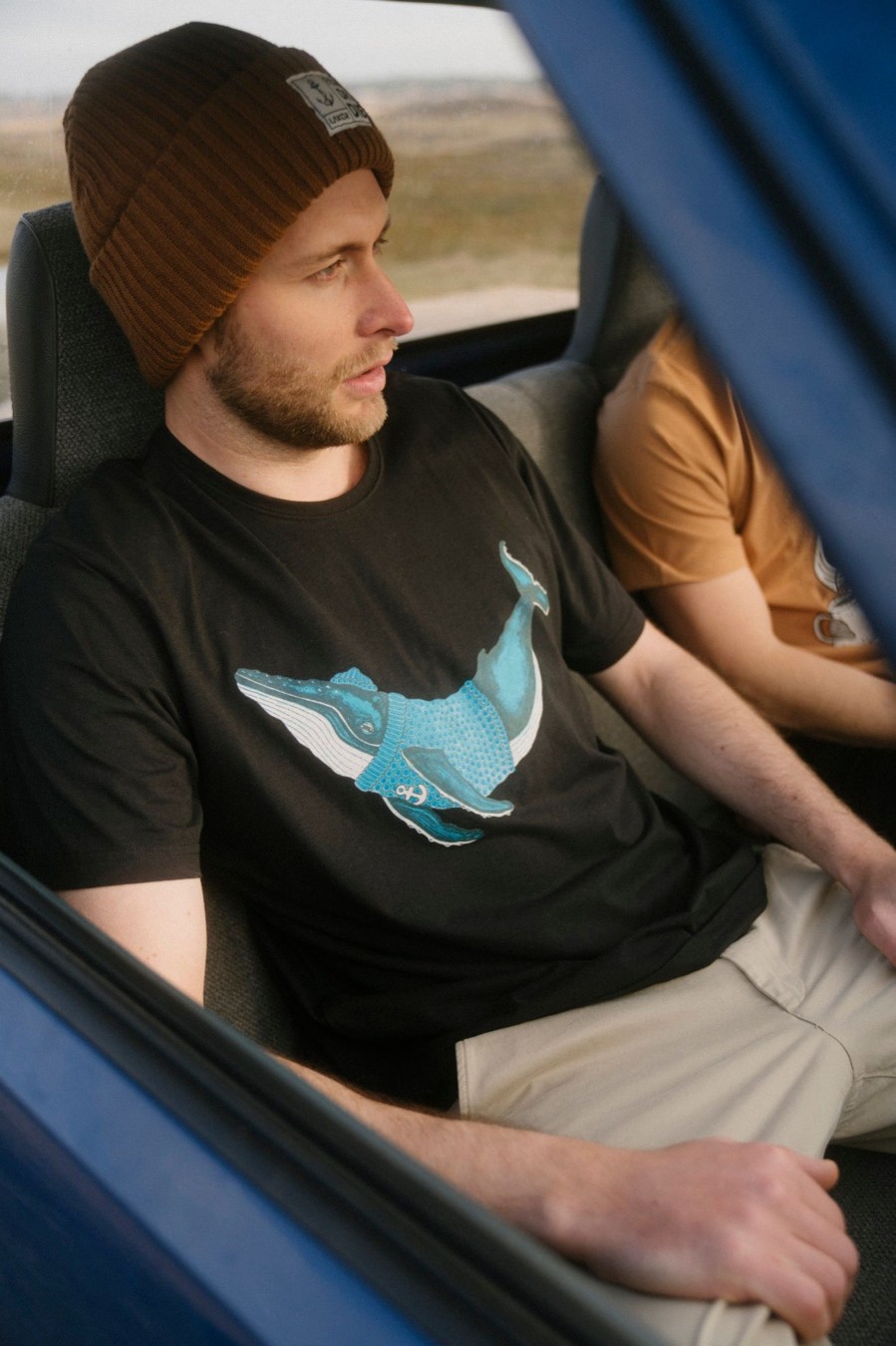 Mand LAKOR T-Shirts | Humpback Whale T-Shirt Black