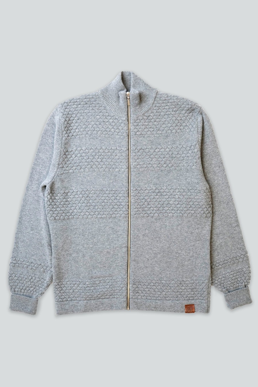 Mand LAKOR Strik | Haddock Knit Light Grey Melange