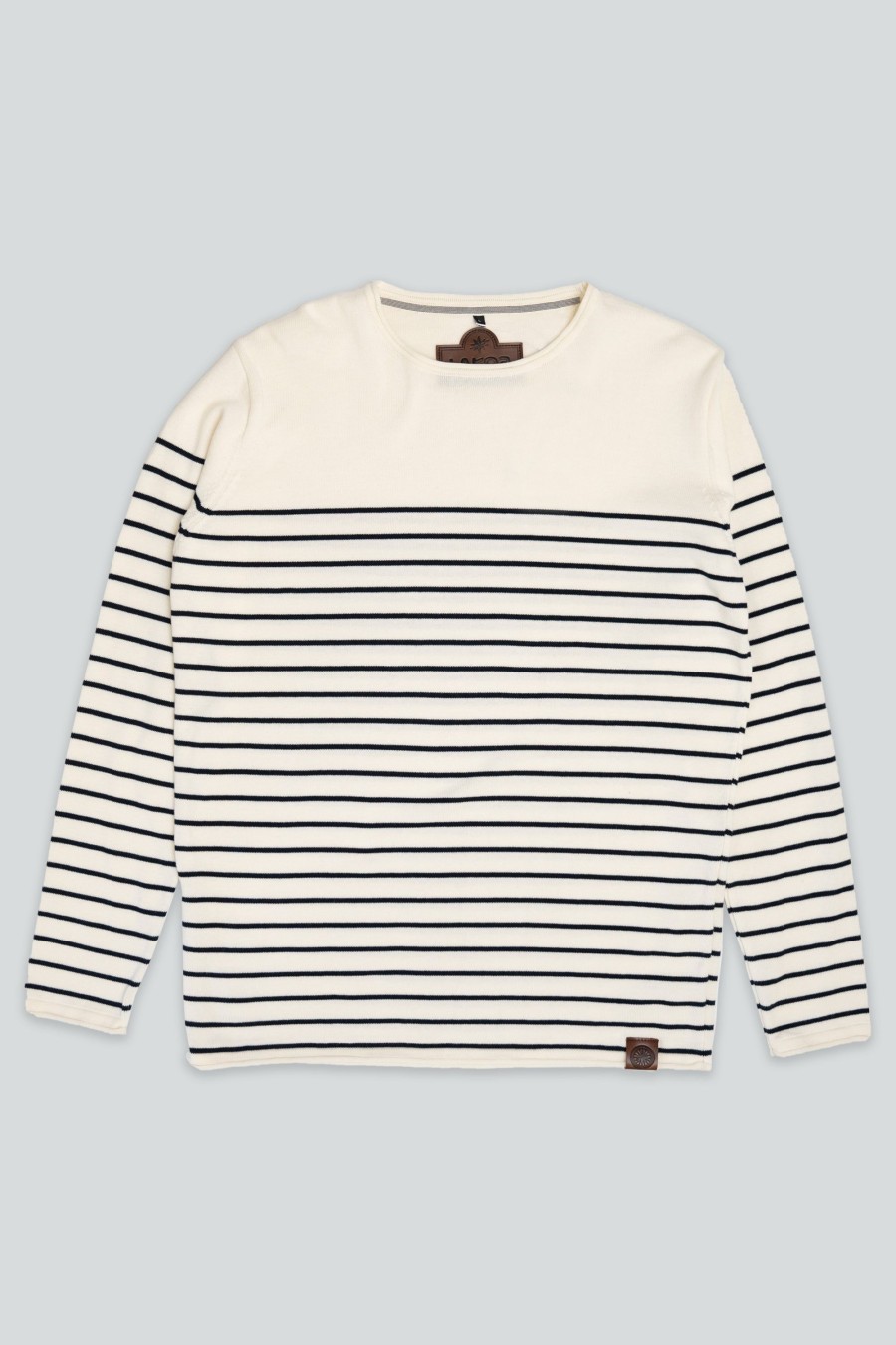 Mand LAKOR Strik | Svabergast Knit Off White