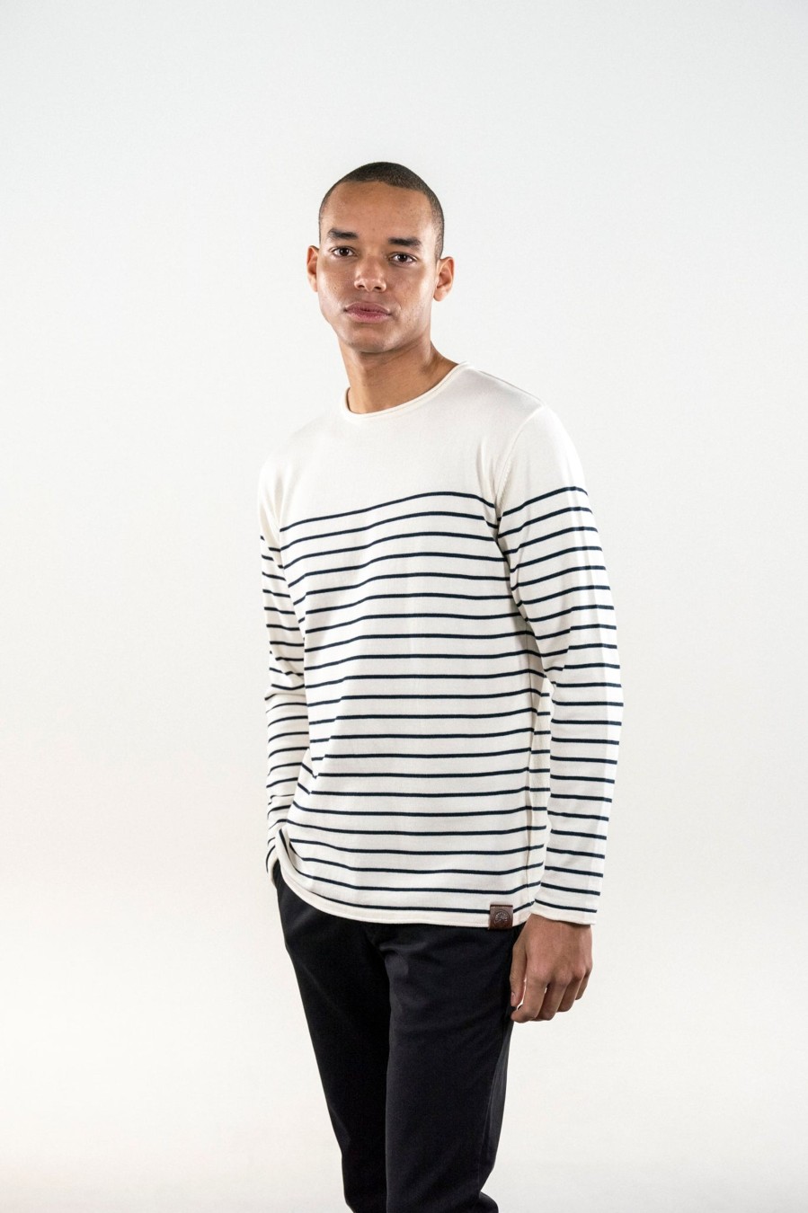 Mand LAKOR Strik | Svabergast Knit Off White