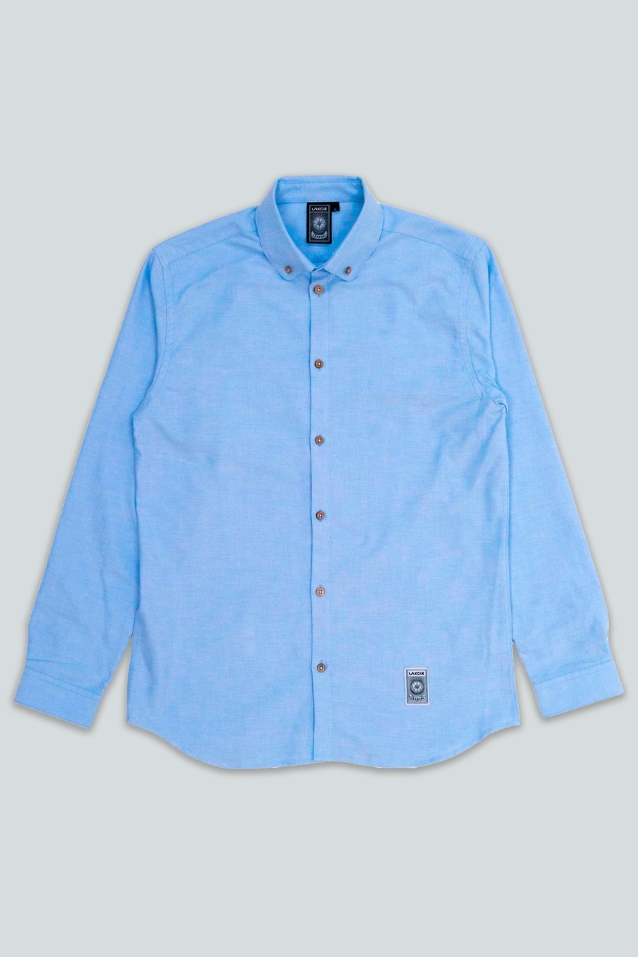 Mand LAKOR Skjorter | Oxford Shirt Light Blue