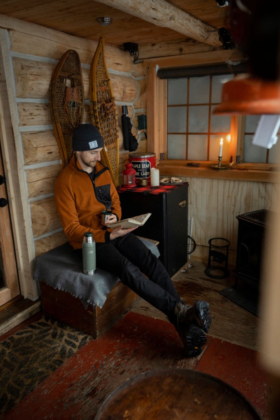 Mand LAKOR Jakker | Bonfire Fleece Rust
