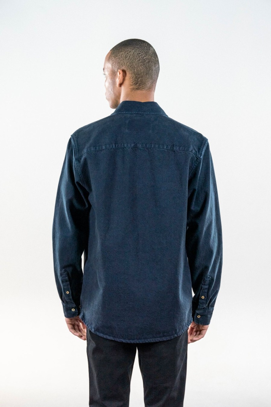 Mand LAKOR Skjorter | Knokkel Shirt Navy