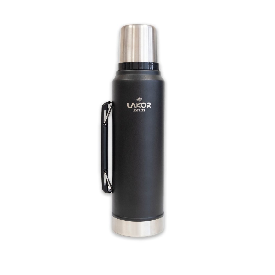 Mand LAKOR Emaljekrus & Eventyr | Lakor X Stanley Bottle 1.0L Black