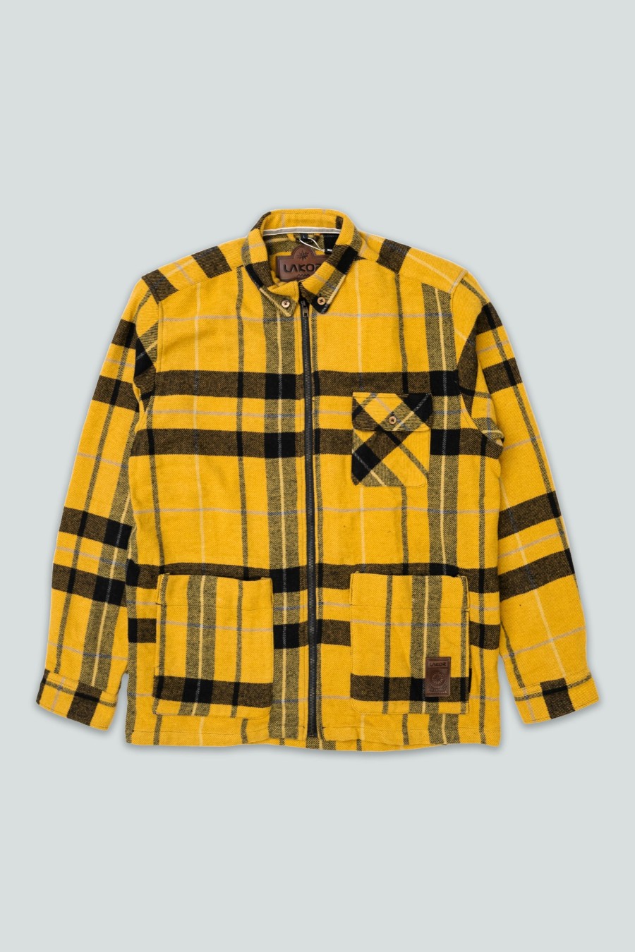 Mand LAKOR Skjorter | Beaver Shirt Jacket Cream Gold