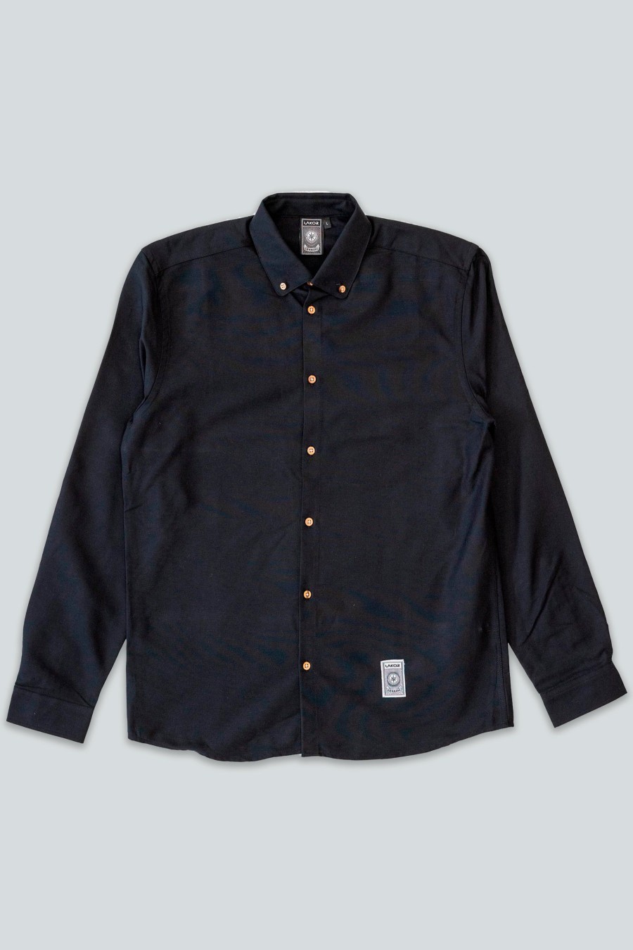 Mand LAKOR Skjorter | Oxford Shirt Black