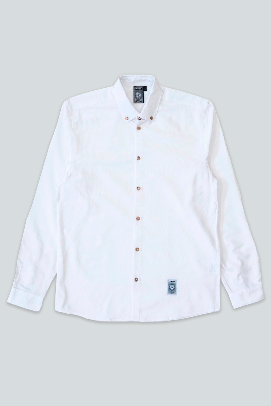 Mand LAKOR Skjorter | Oxford Shirt White