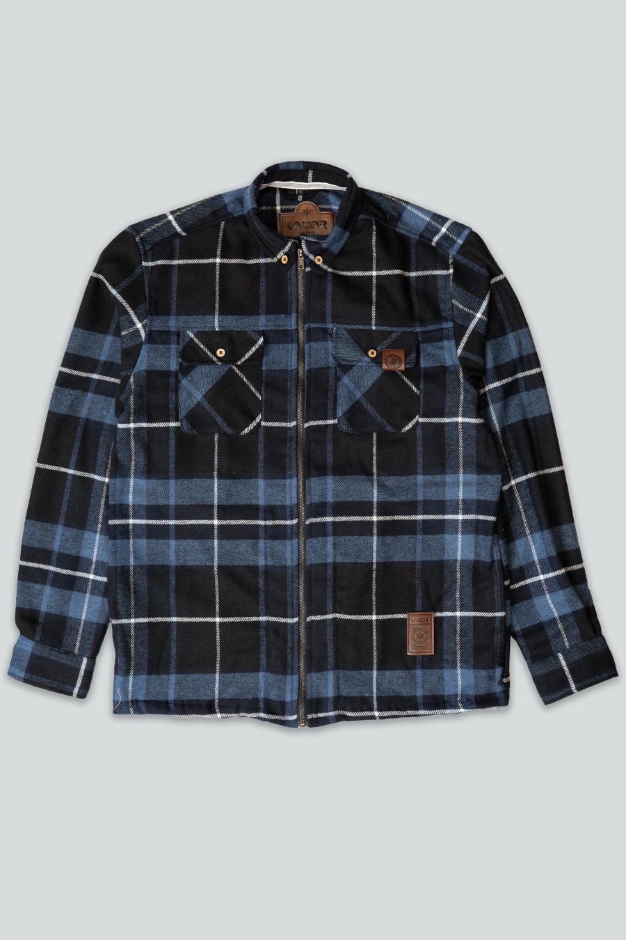Mand LAKOR Skjorter | Beaver Shirt Jacket Blue