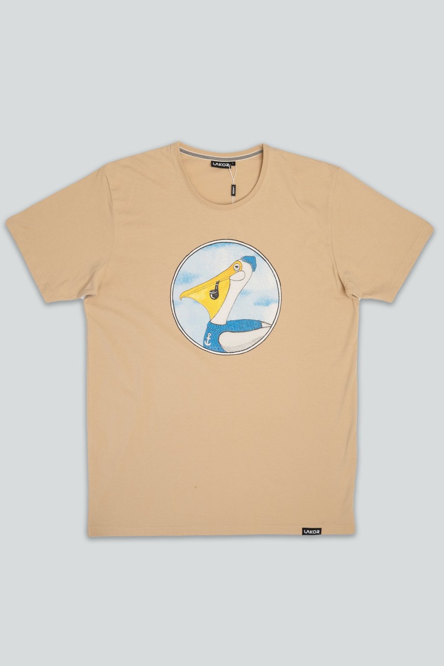 Mand LAKOR T-Shirts | Pipe Pelican T-Shirt Light Brown