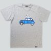 Mand LAKOR T-Shirts | Swan On Wheels T-Shirt Light Grey Melange