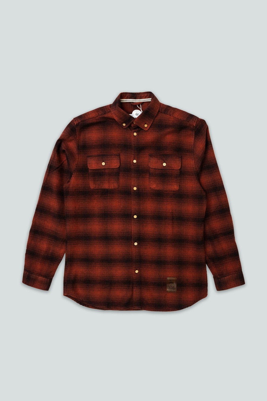 Mand LAKOR Skjorter | Aztec Aamand Shirt Red