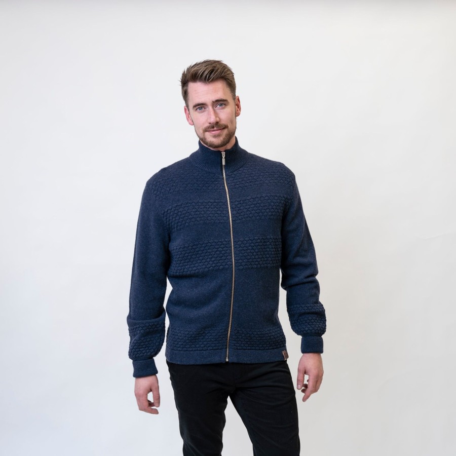 Mand LAKOR Strik | Haddock Knit Navy