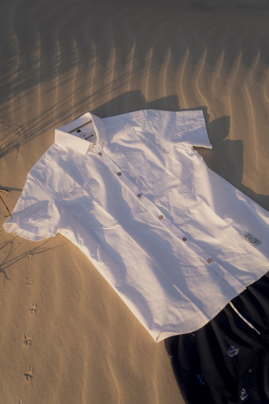 Mand LAKOR Skjorter | Oxford Short Sleeve White