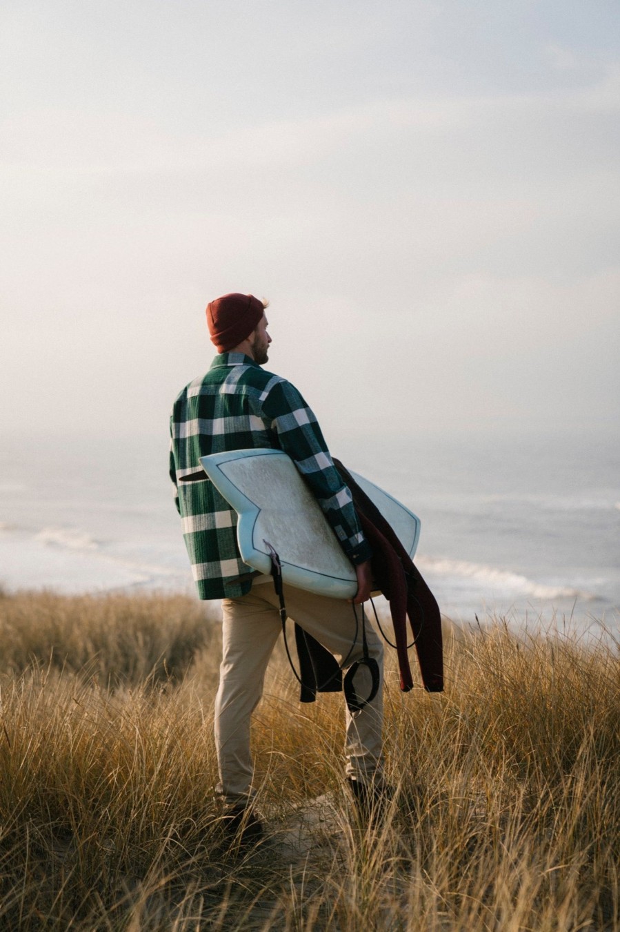 Mand LAKOR Skjorter | Recycled Work Shirt Dark Green