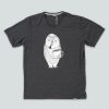 Mand LAKOR T-Shirts | Owl T-Shirt Dark Grey Melange