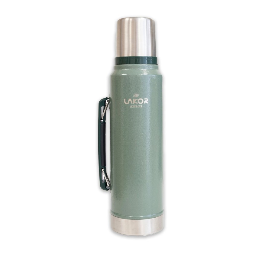 Mand LAKOR Emaljekrus & Eventyr | Lakor X Stanley Bottle 1.0L Green